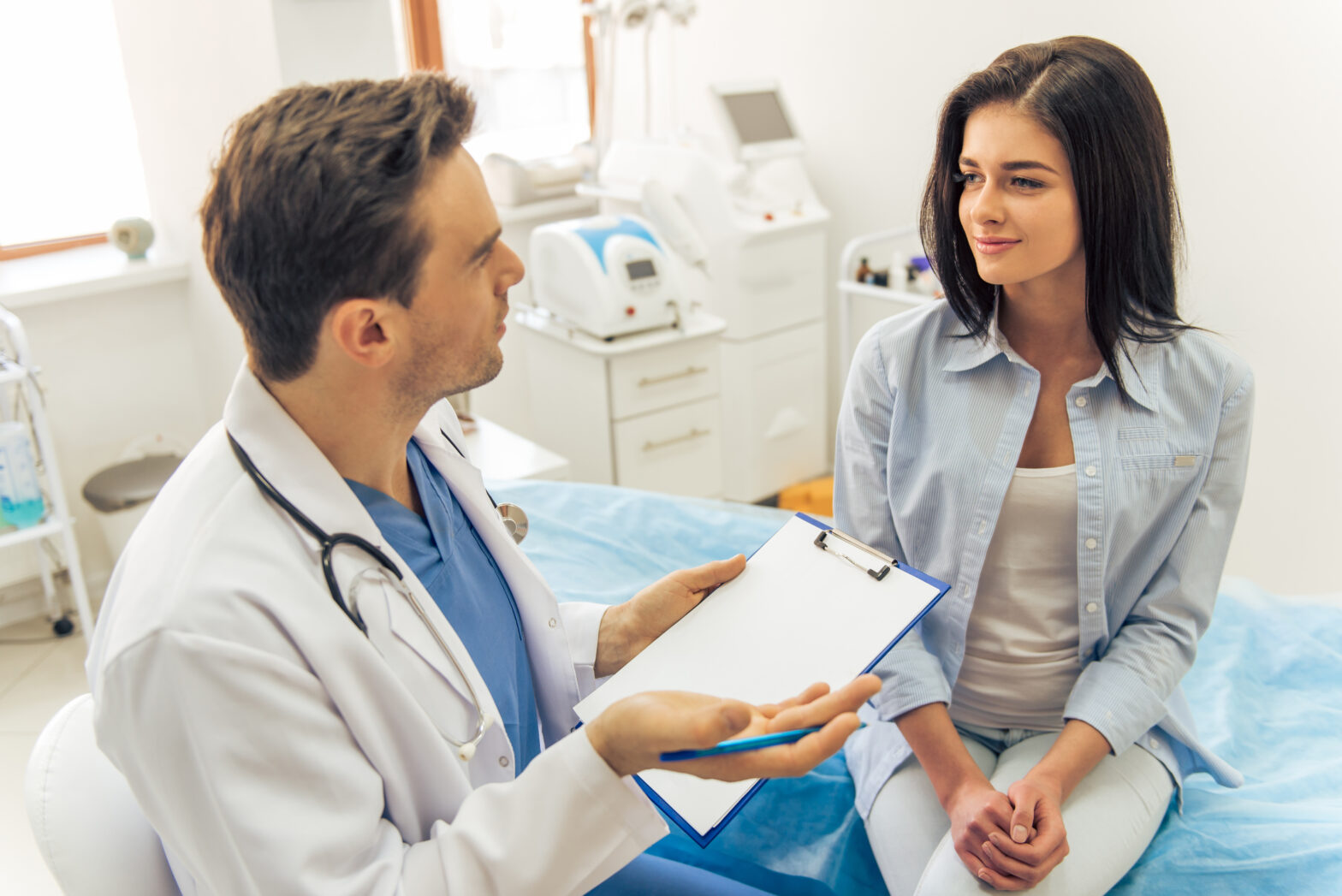 doctor and patient in office